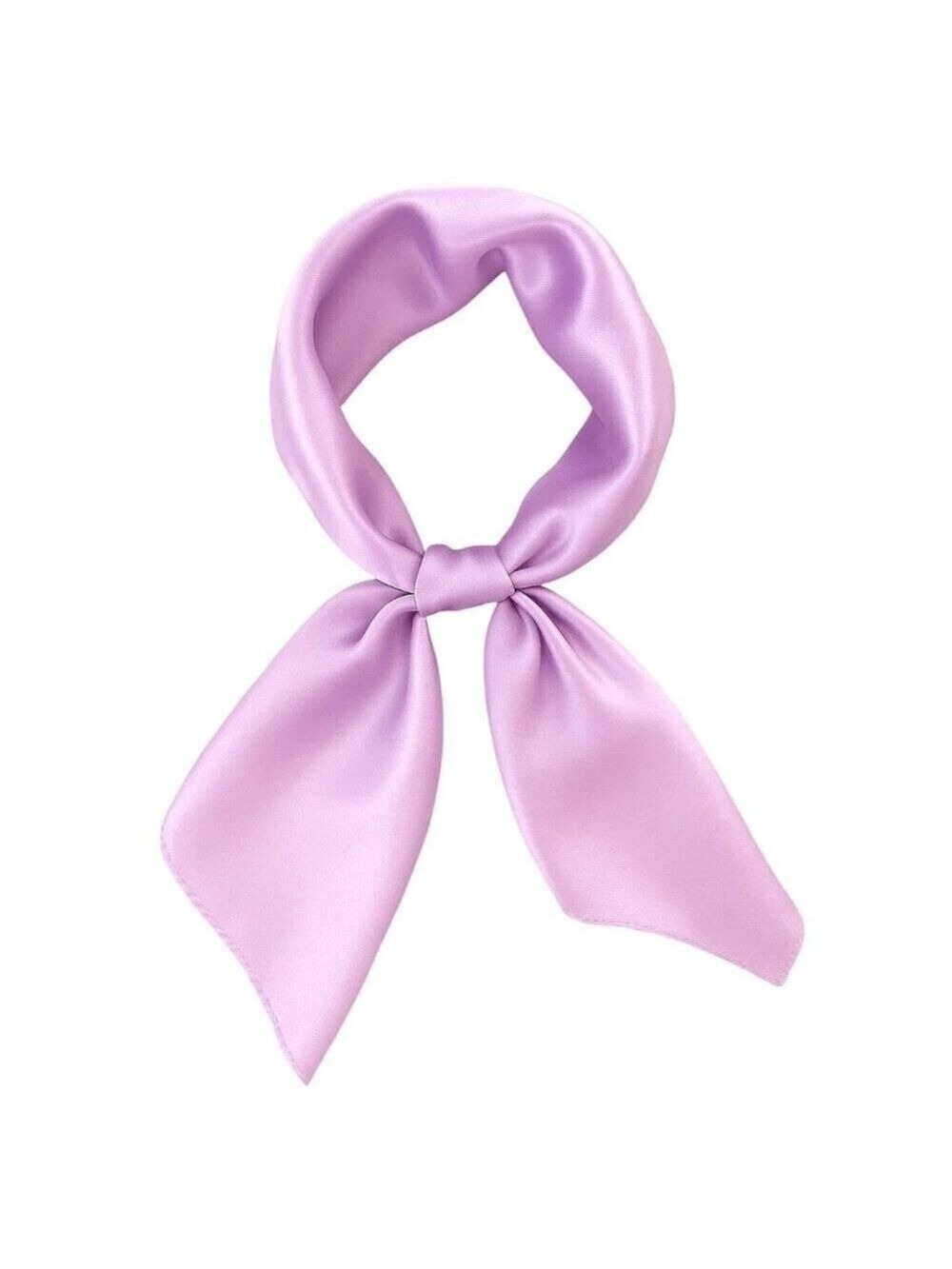 Lavender Purple  Satin Scarf 19x19, Western Cowboy Cowgirl Bandana, Boho Coastal